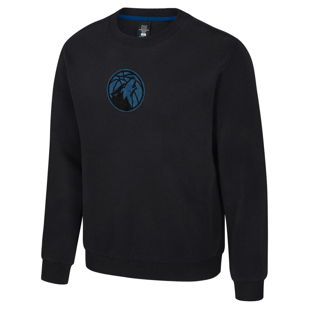 Minnesota Timberwolves Stadium Essentials Unisex Club Level Chenille Sweatshirt Black