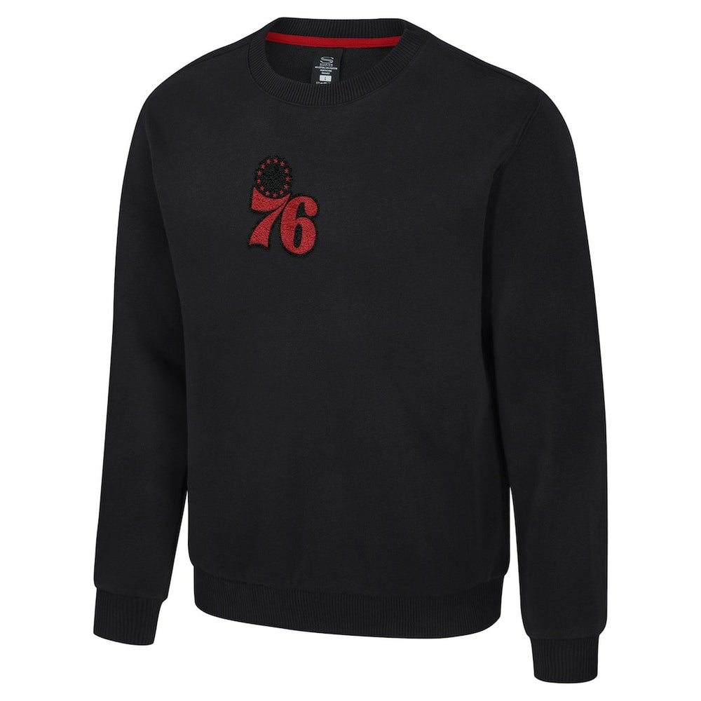 Philadelphia 76ers Stadium Essentials Unisex Club Level Chenille Sweatshirt Black