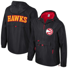 Atlanta Hawks Stadium Essentials Unisex Compete Quarter-Zip Hoodie Jacket Black