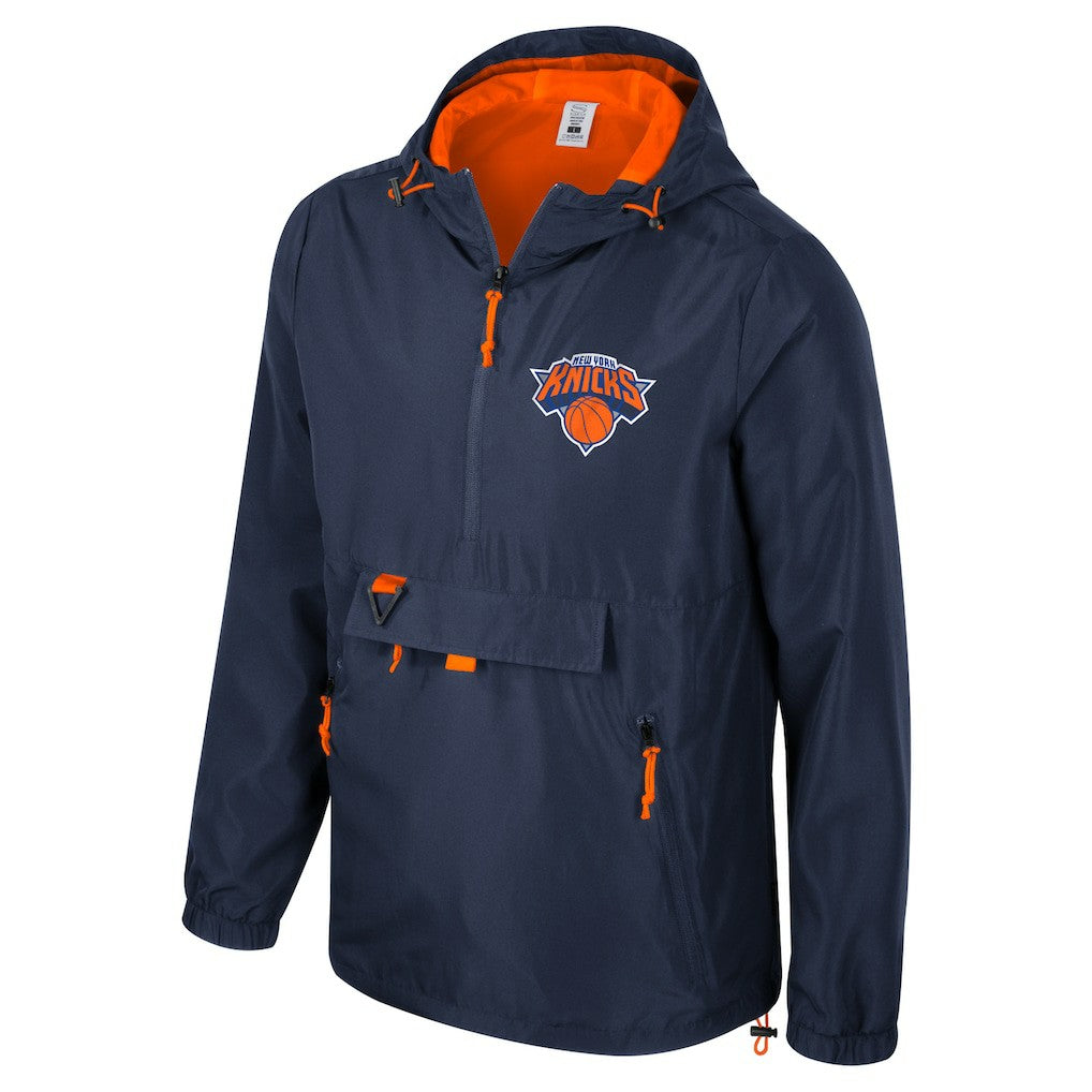 New York Knicks Stadium Essentials Unisex Compete Quarter-Zip Hoodie Jacket Blue