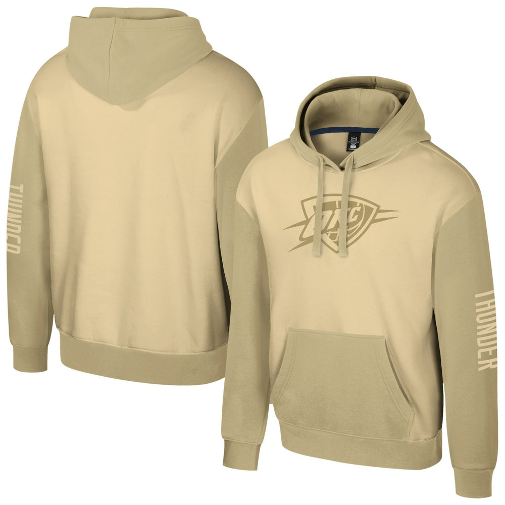 Oklahoma City Thunder Stadium Essentials Unisex Rafters Burst Hoodie Khaki