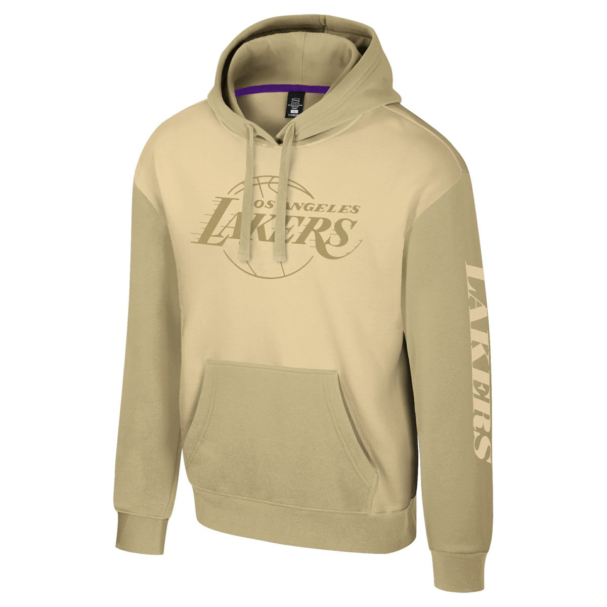 Los Angeles Lakers Stadium Essentials Unisex Rafters Burst Hoodie Khaki