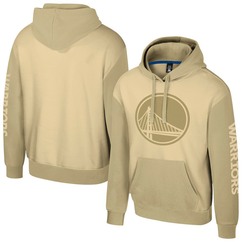 Golden State Warriors Stadium Essentials Unisex Rafters Burst Hoodie Khaki