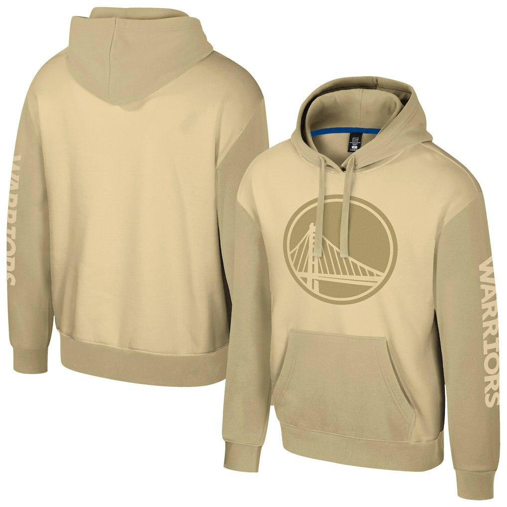 Golden State Warriors Stadium Essentials Unisex Rafters Burst Hoodie Khaki