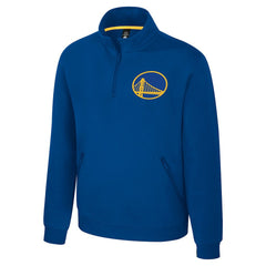 Golden State Warriors Stadium Essentials Unisex Varsity Trainer Quarter-Zip Pullover Royal