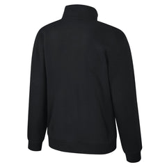 Los Angeles Lakers Stadium Essentials Unisex Varsity Trainer Quarter-Zip Pullover Black