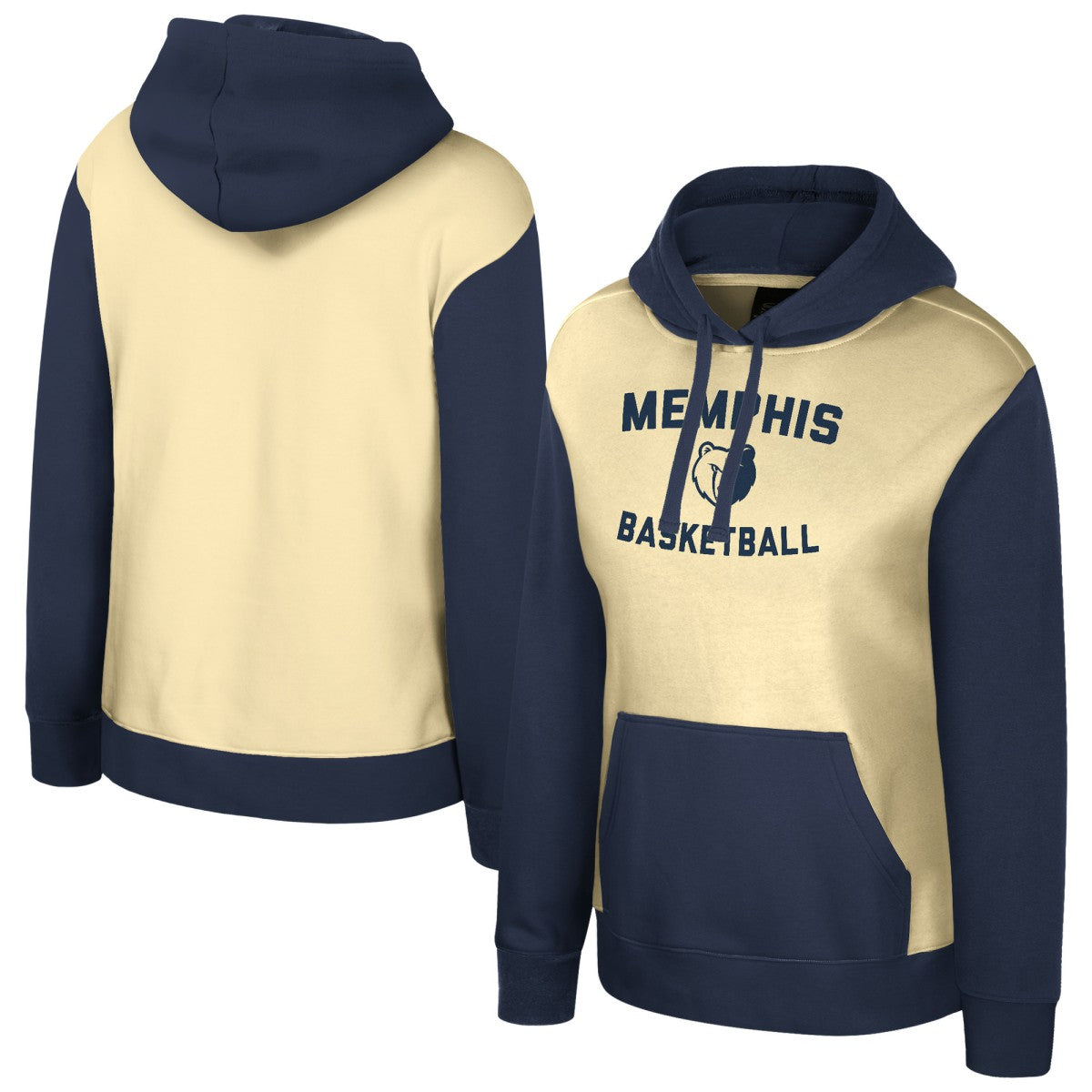 Memphis Grizzlies Stadium Essentials Women's Rafters Road Trip Hoodie Cream