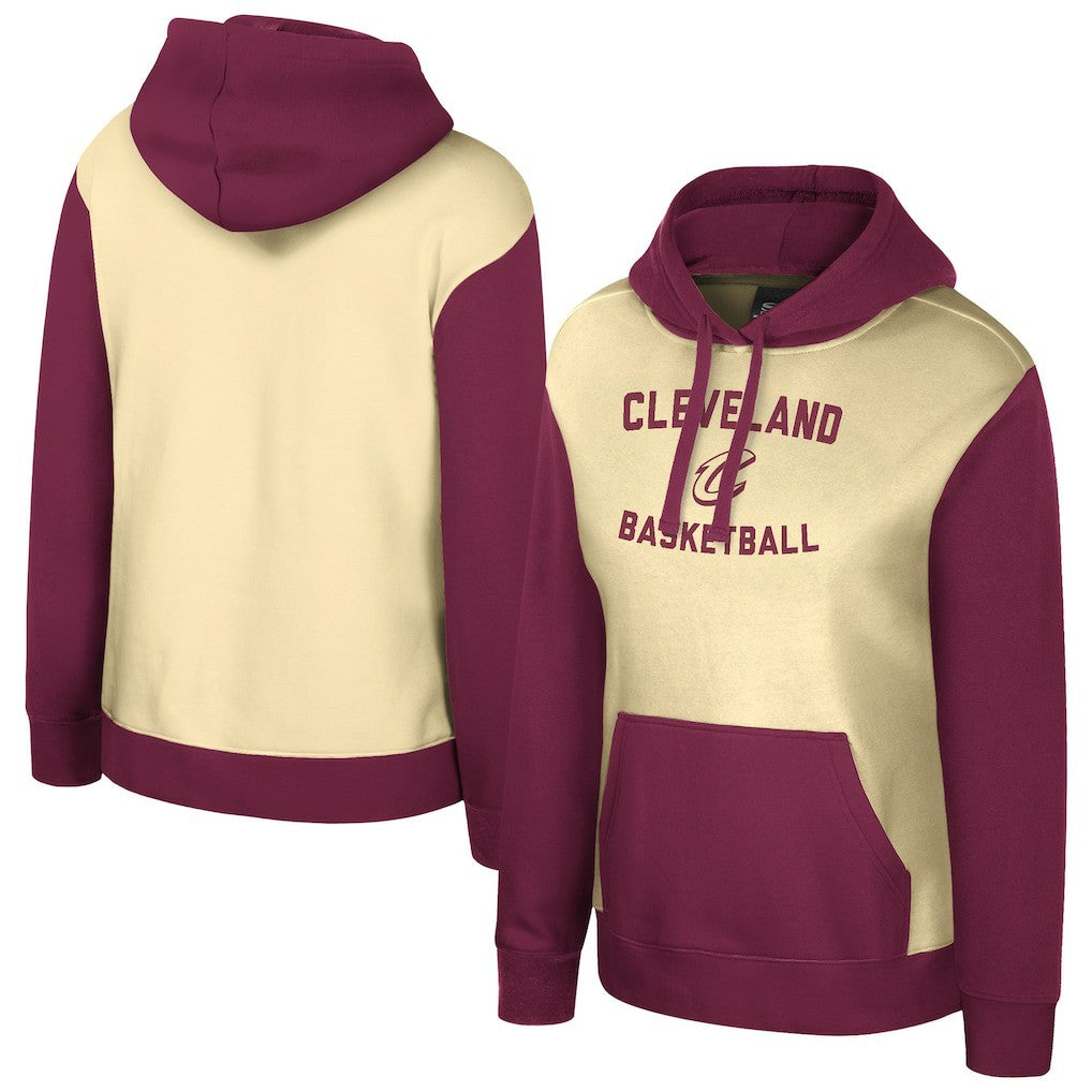 Cleveland Cavaliers Stadium Essentials Women's Rafters Road Trip Hoodie Cream