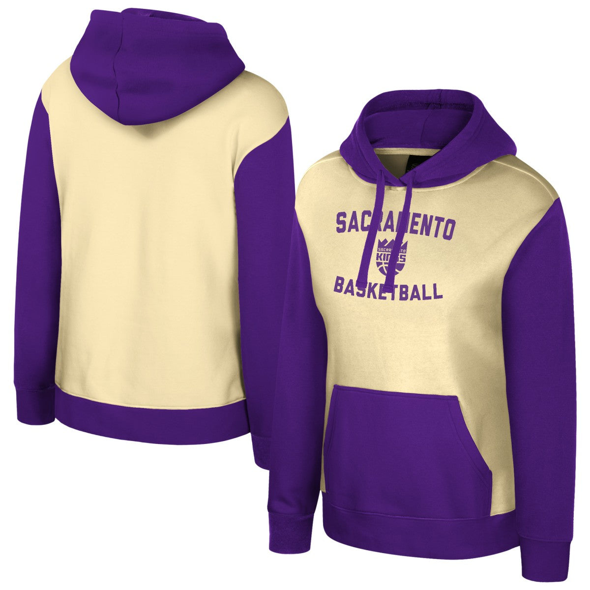 Sacramento Kings Stadium Essentials Women's Rafters Road Trip Hoodie Cream