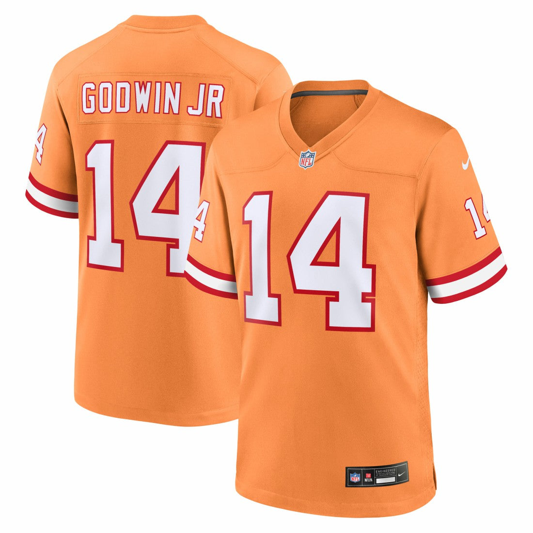 Chris Godwin Jr. Tampa Bay Buccaneers Alternate Game Player Jersey Orange