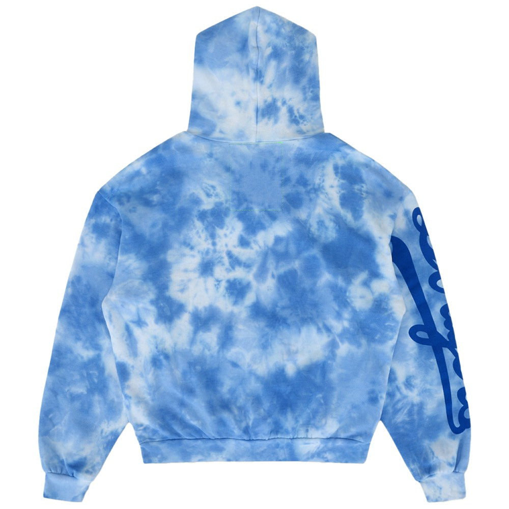 Los Angeles Dodgers Aviator Nation x MLB Unisex Tie-Dye Tri-Blend Hoodie - Light Blue Hoodies