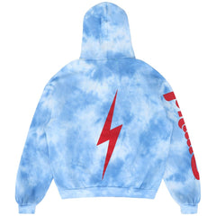 Philadelphia Phillies Aviator Nation x MLB Unisex Tie-Dye Tri-Blend Pullover Hoodie - Light Blue Hoodies