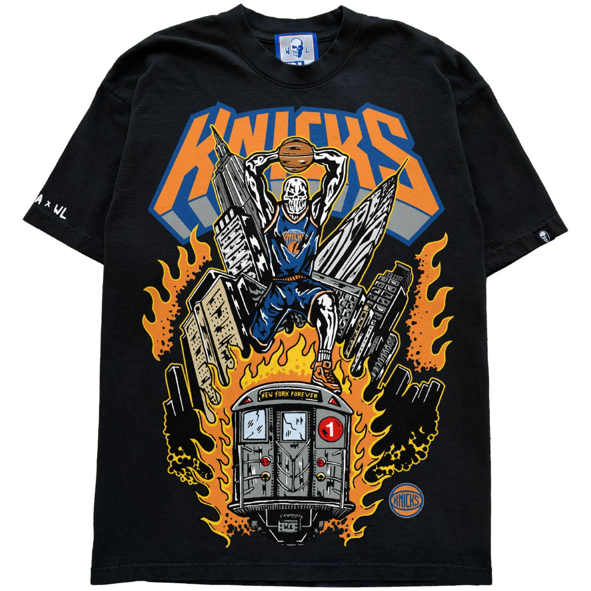 New York Knicks Warren Lotas x Fest Subway T-Shirt Black