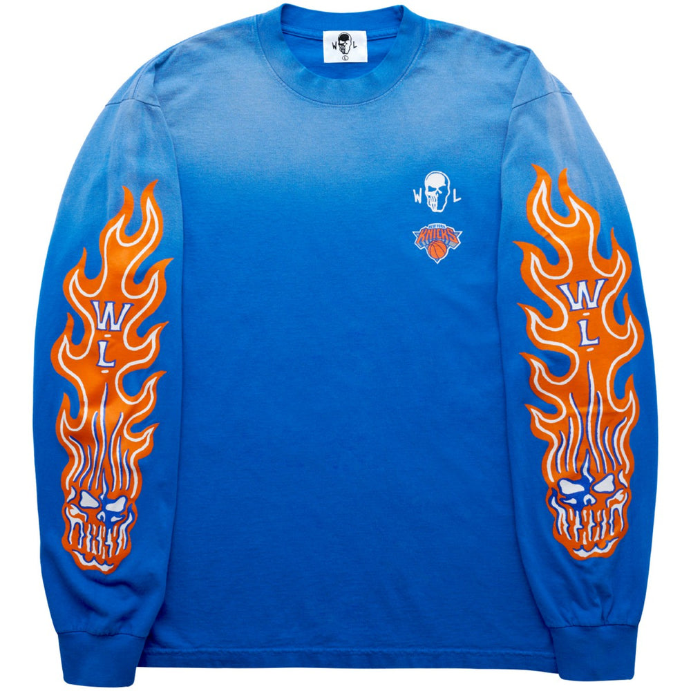 New York Knicks Warren Lotas x Fest Long Sleeve T-Shirt Blue