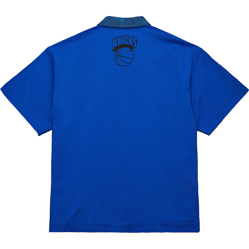 New York Knicks x Purple Brand Button-Up Shooting Shirt Navy
