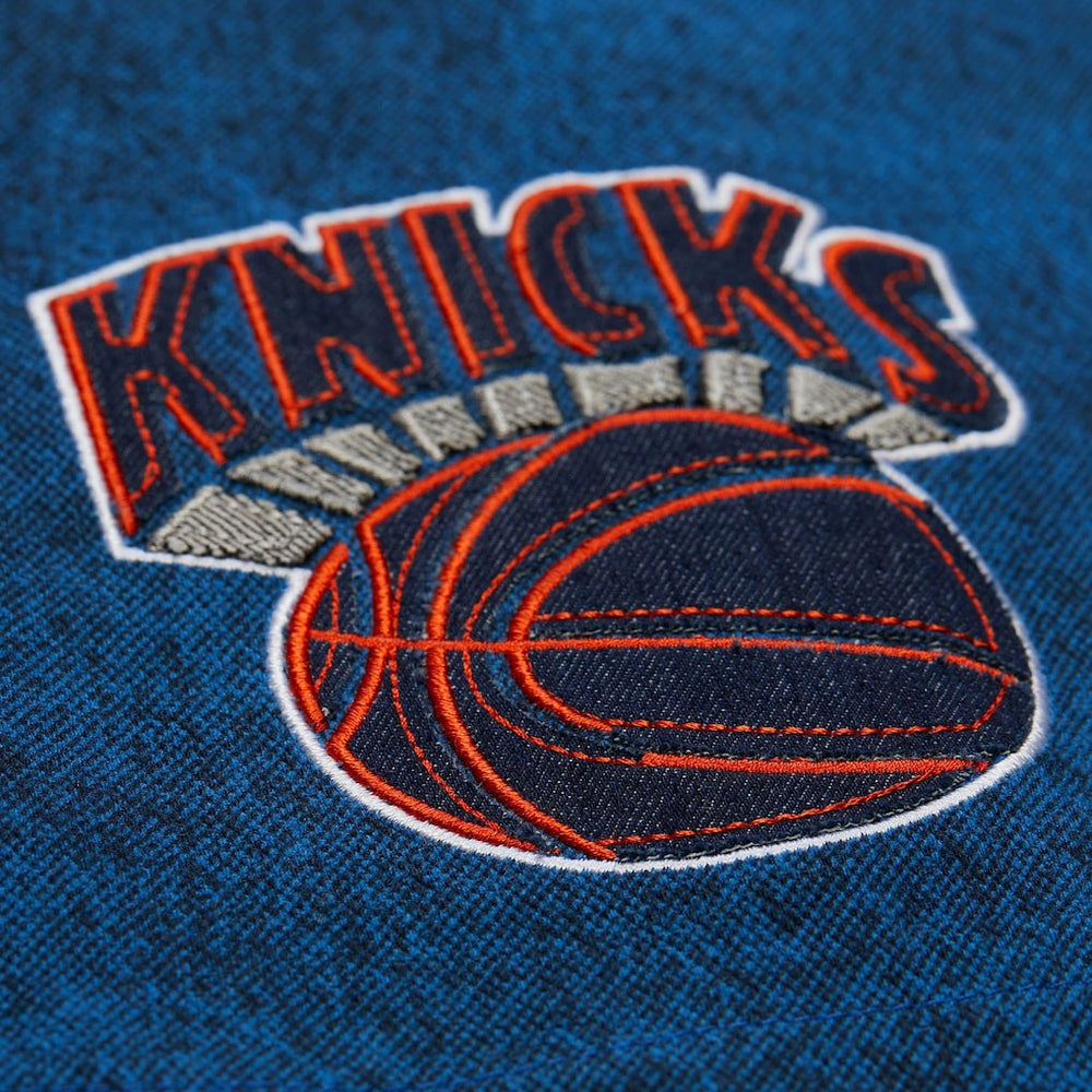 New York Knicks x Purple Brand Button-Up Shooting Shirt Navy