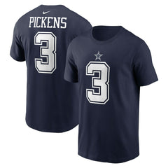 George Pickens Dallas Cowboys Name & Number T-Shirt Navy