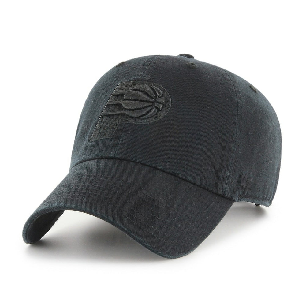Indiana Pacers '47 Primary Logo Clean Up Adjustable Hat Black