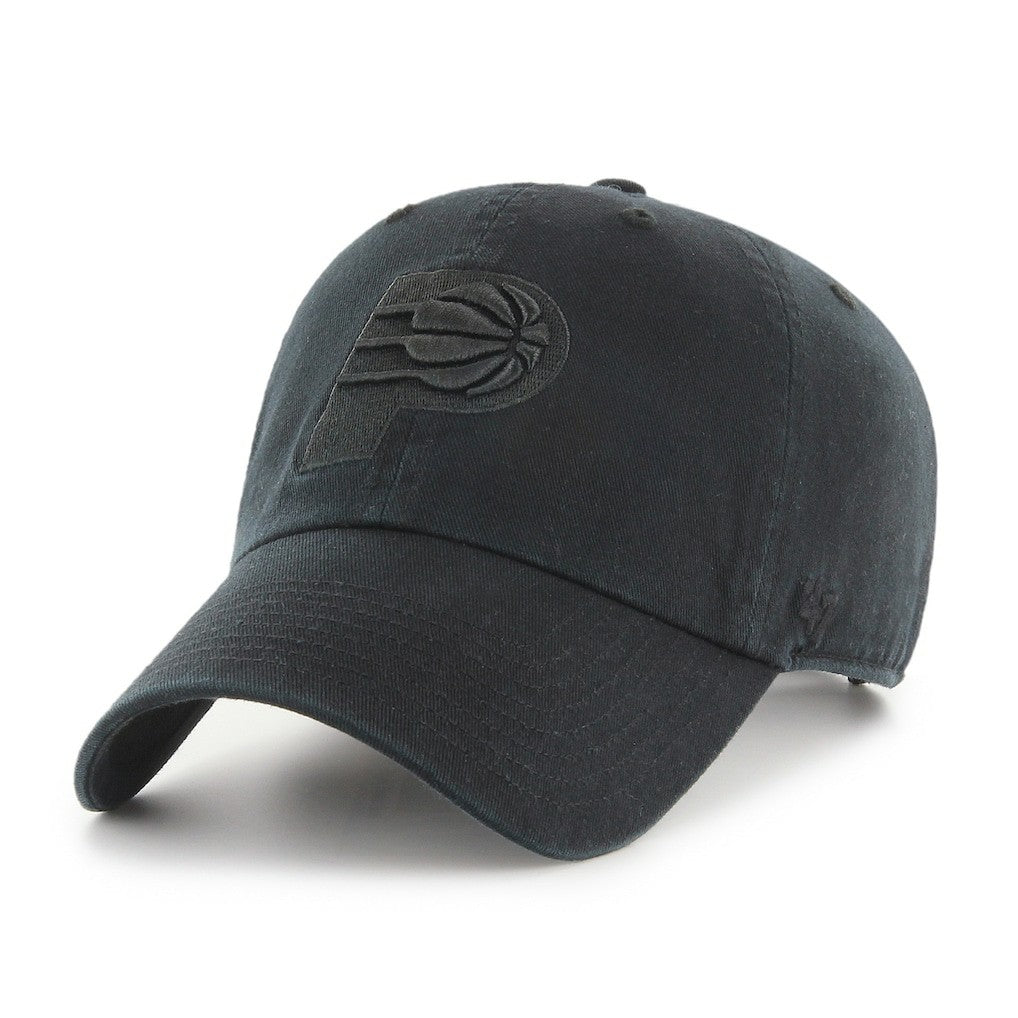 Indiana Pacers '47 Primary Logo Clean Up Adjustable Hat Black