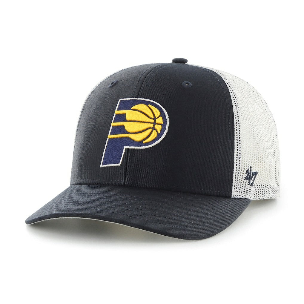 Indiana Pacers '47 Primary Logo Trucker Adjustable Hat Navy