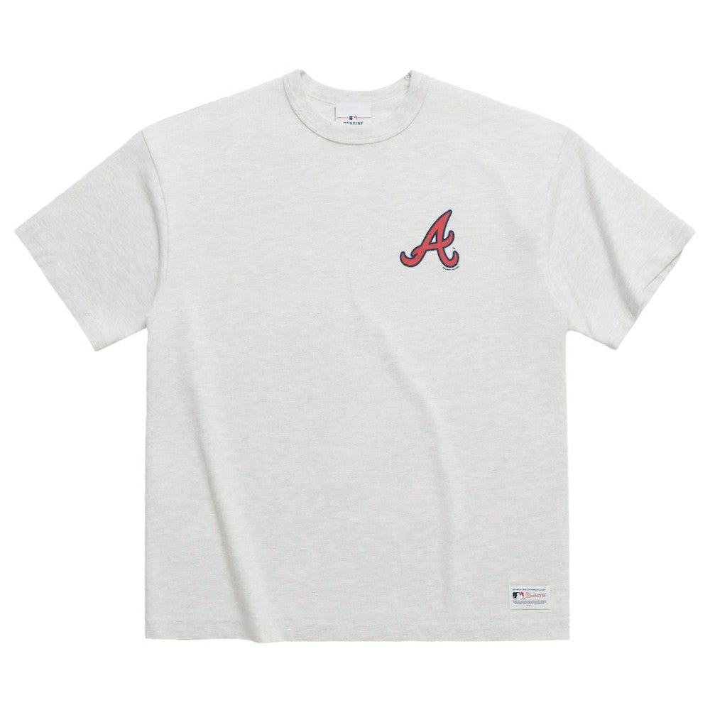 Atlanta Braves Madhappy x MLB Unisex Heavyweight T-Shirt - Heather Gray T-shirts