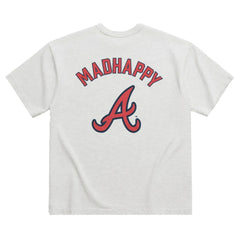 Atlanta Braves Madhappy x MLB Unisex Heavyweight T-Shirt - Heather Gray T-shirts