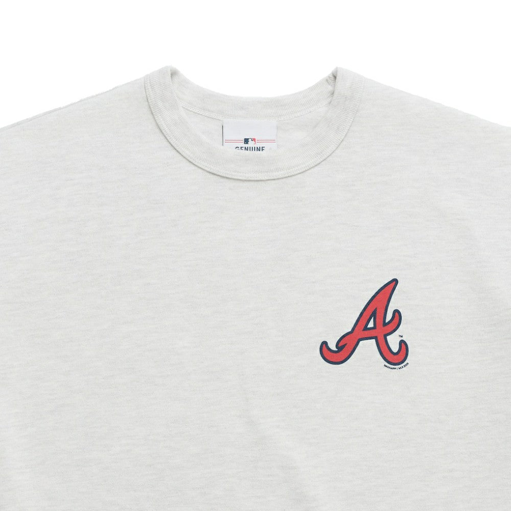 Atlanta Braves Madhappy x MLB Unisex Heavyweight T-Shirt - Heather Gray T-shirts