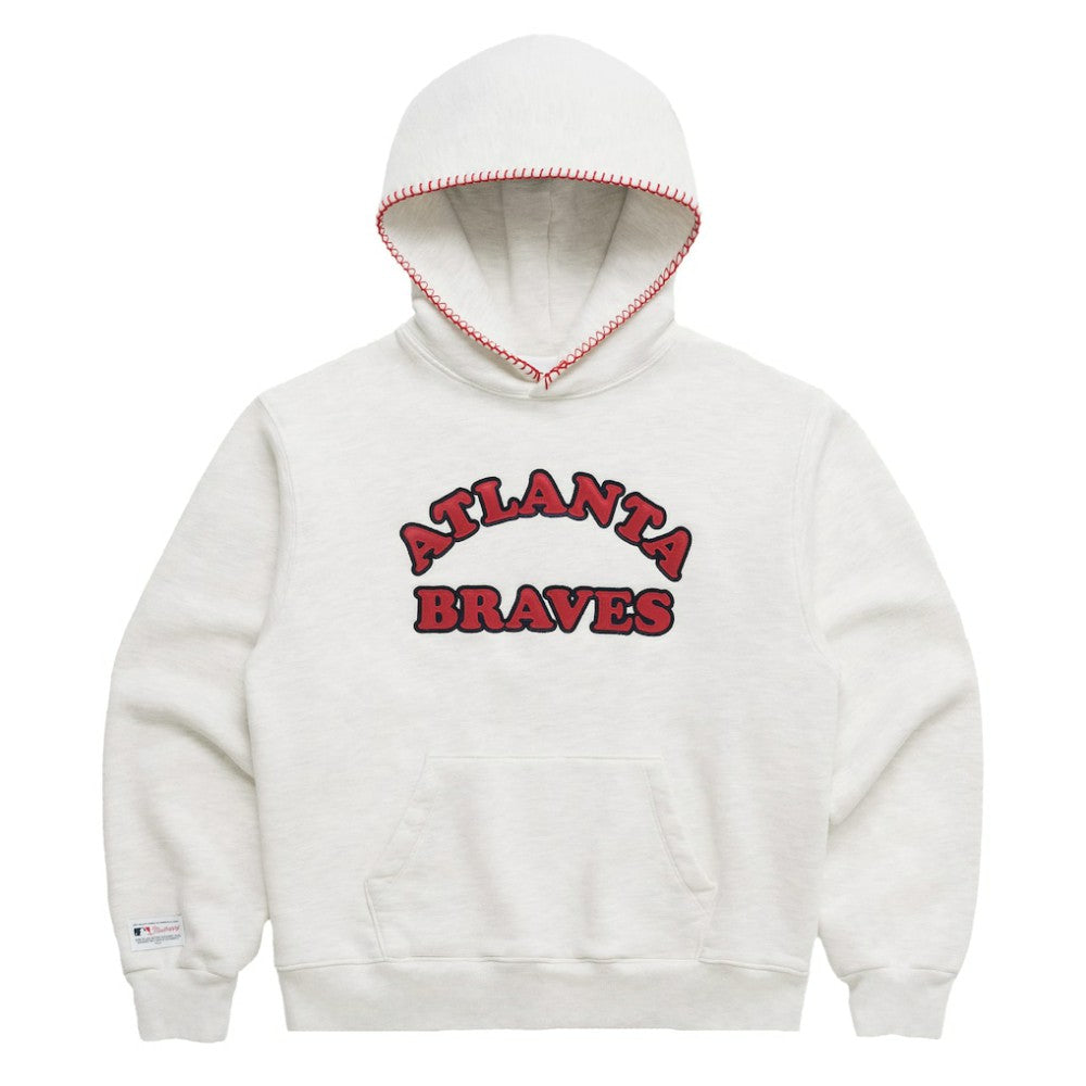 Atlanta Braves Madhappy x MLB Unisex Heavyweight Fleece Pullover Hoodie - Heather Gray Hoodies