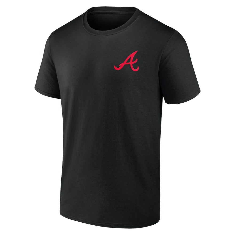 Atlanta Braves Stranger Things Graphic T-Shirt - Black T-shirts