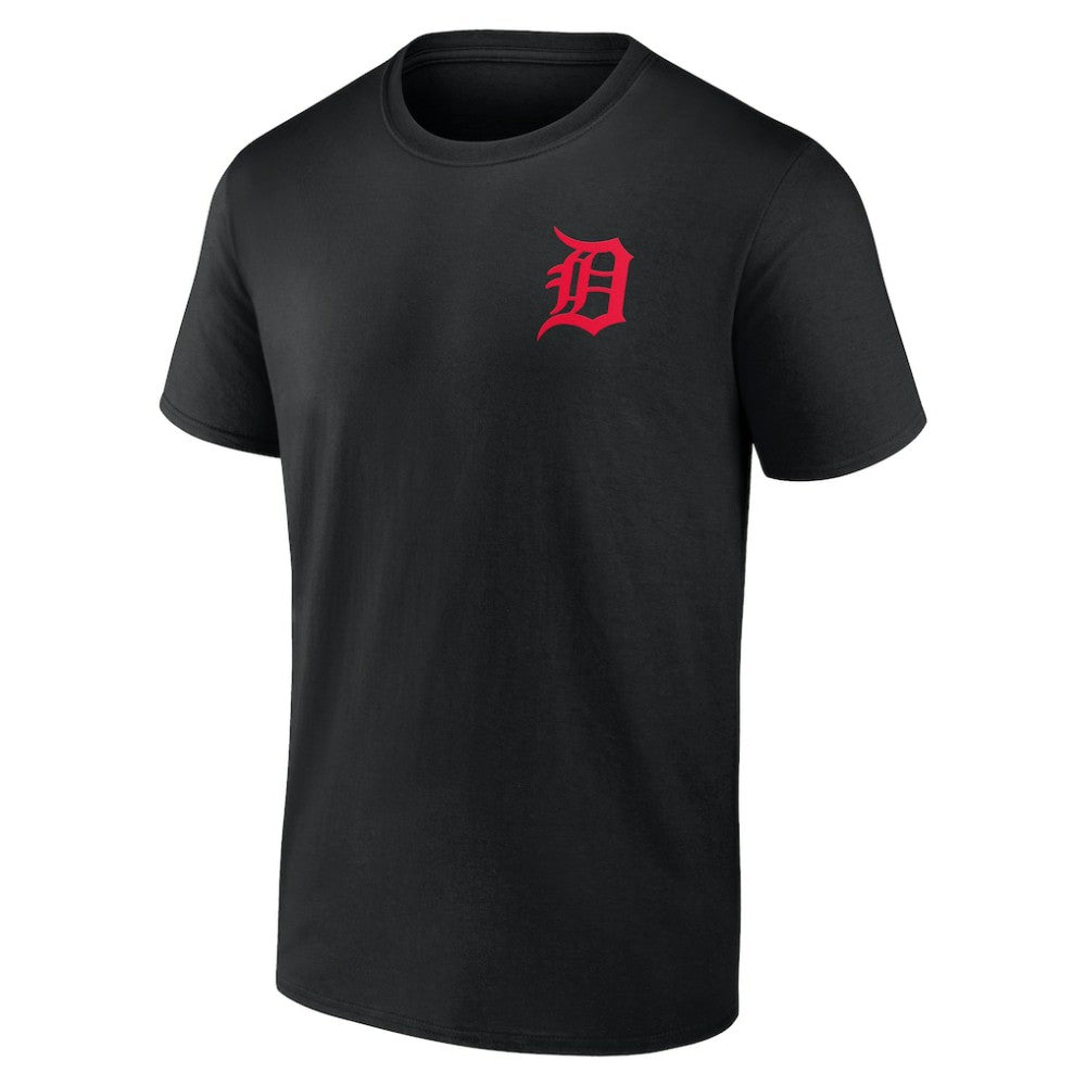 Detroit Tigers Stranger Things Graphic T-Shirt - Black T-shirts
