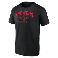 Milwaukee Brewers Stranger Things Demogorgan T-Shirt - Black T-shirts