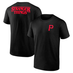 Pittsburgh Pirates Stranger Things Graphic T-Shirt - Black T-shirts