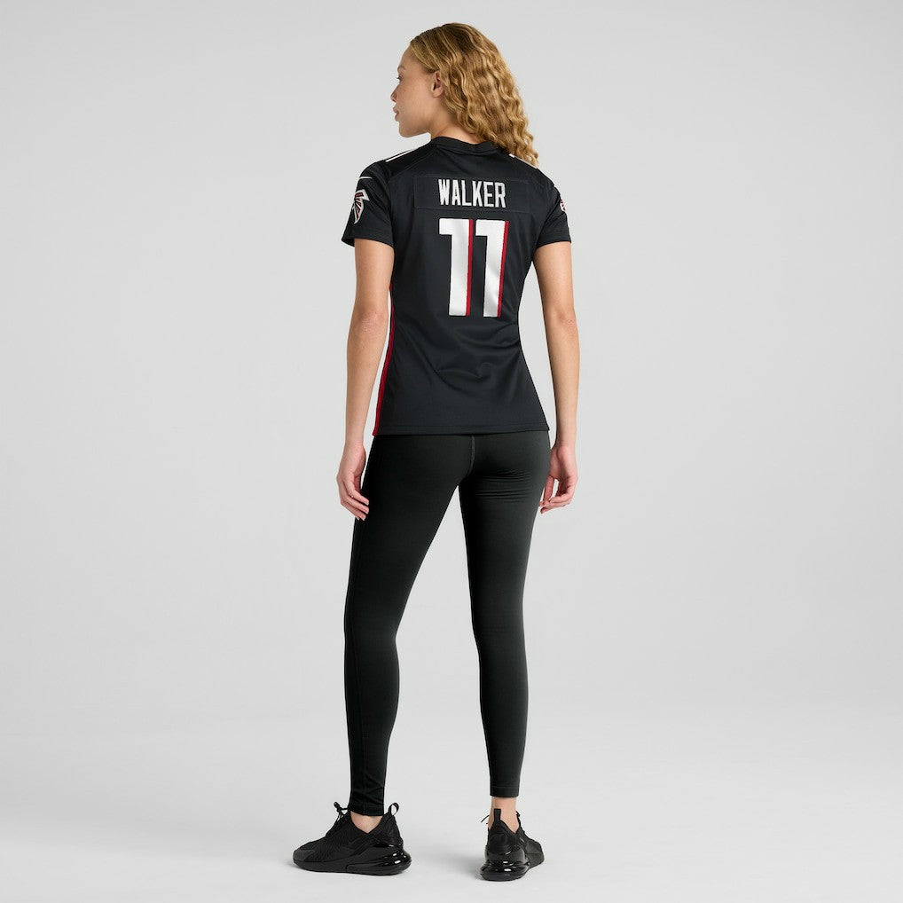 Jalon Walker Atlanta Falcons Women's Team Game Jersey Black