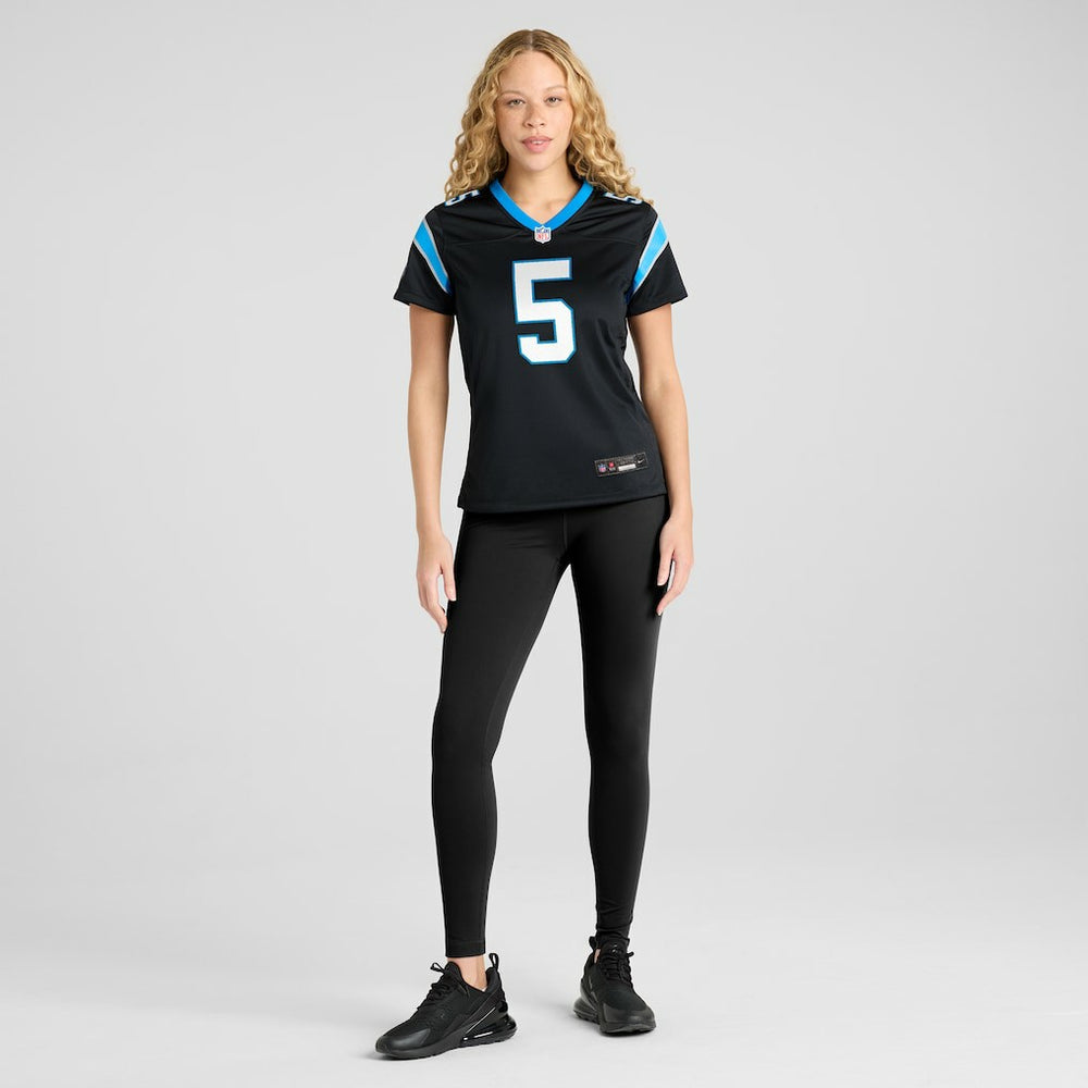 Rico Dowdle Carolina Panthers Women's Team Game Jersey Black