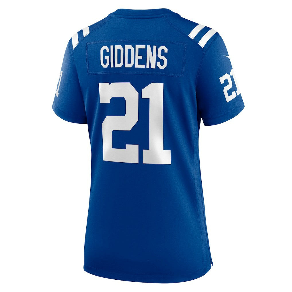 DJ Giddens Indianapolis Colts Women's Team Game Jersey Royal