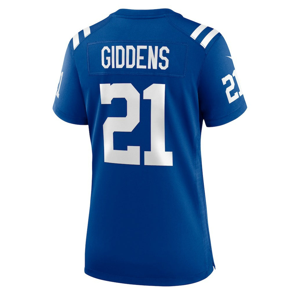 DJ Giddens Indianapolis Colts Women's Team Game Jersey Royal
