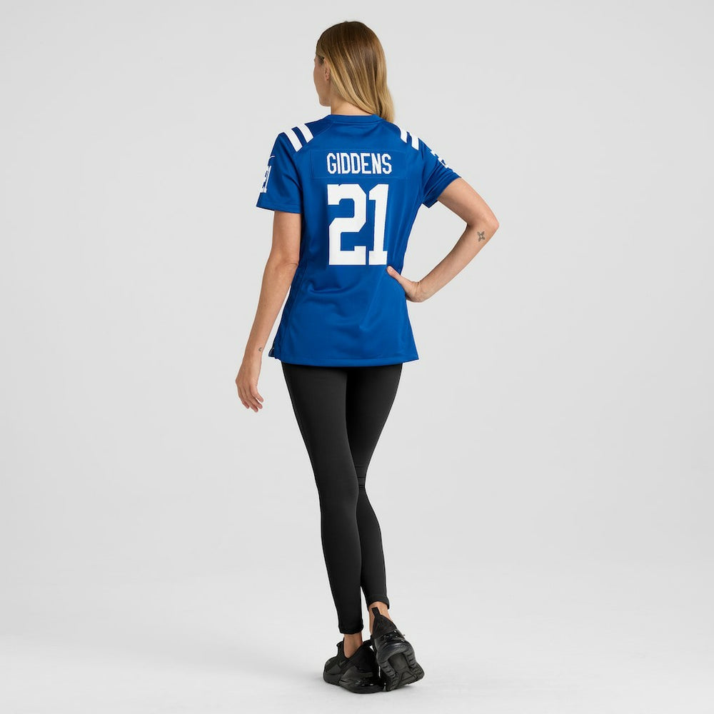 DJ Giddens Indianapolis Colts Women's Team Game Jersey Royal