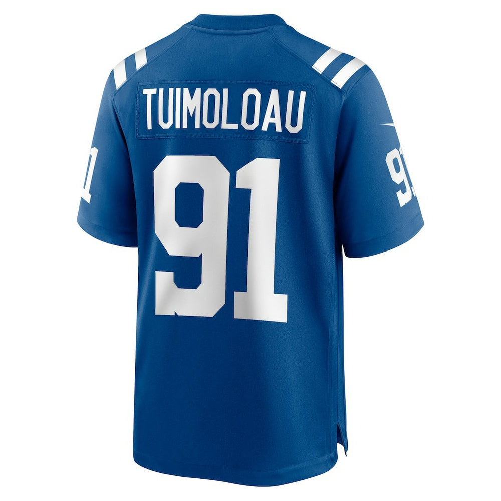 JT Tuimoloau Indianapolis Colts Team Game Jersey Royal