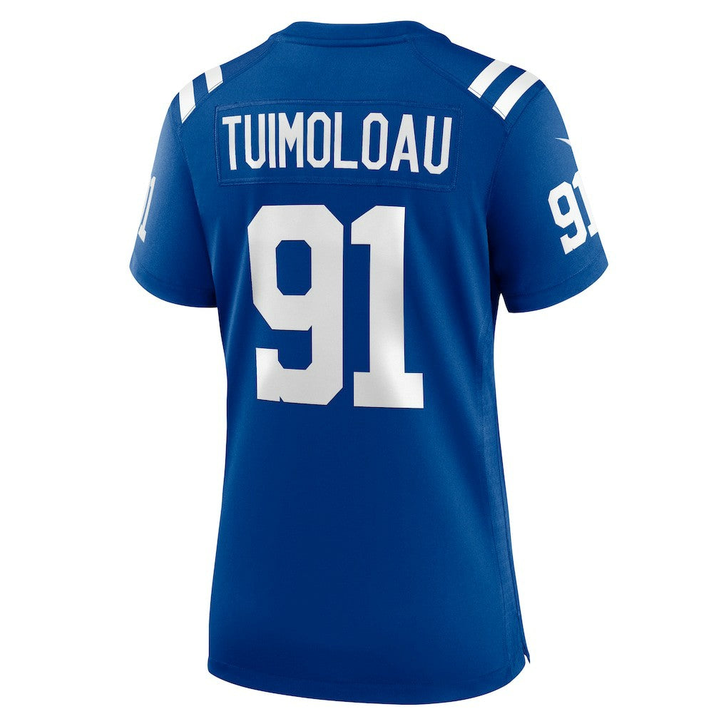 JT Tuimoloau Indianapolis Colts Women's Team Game Jersey Royal