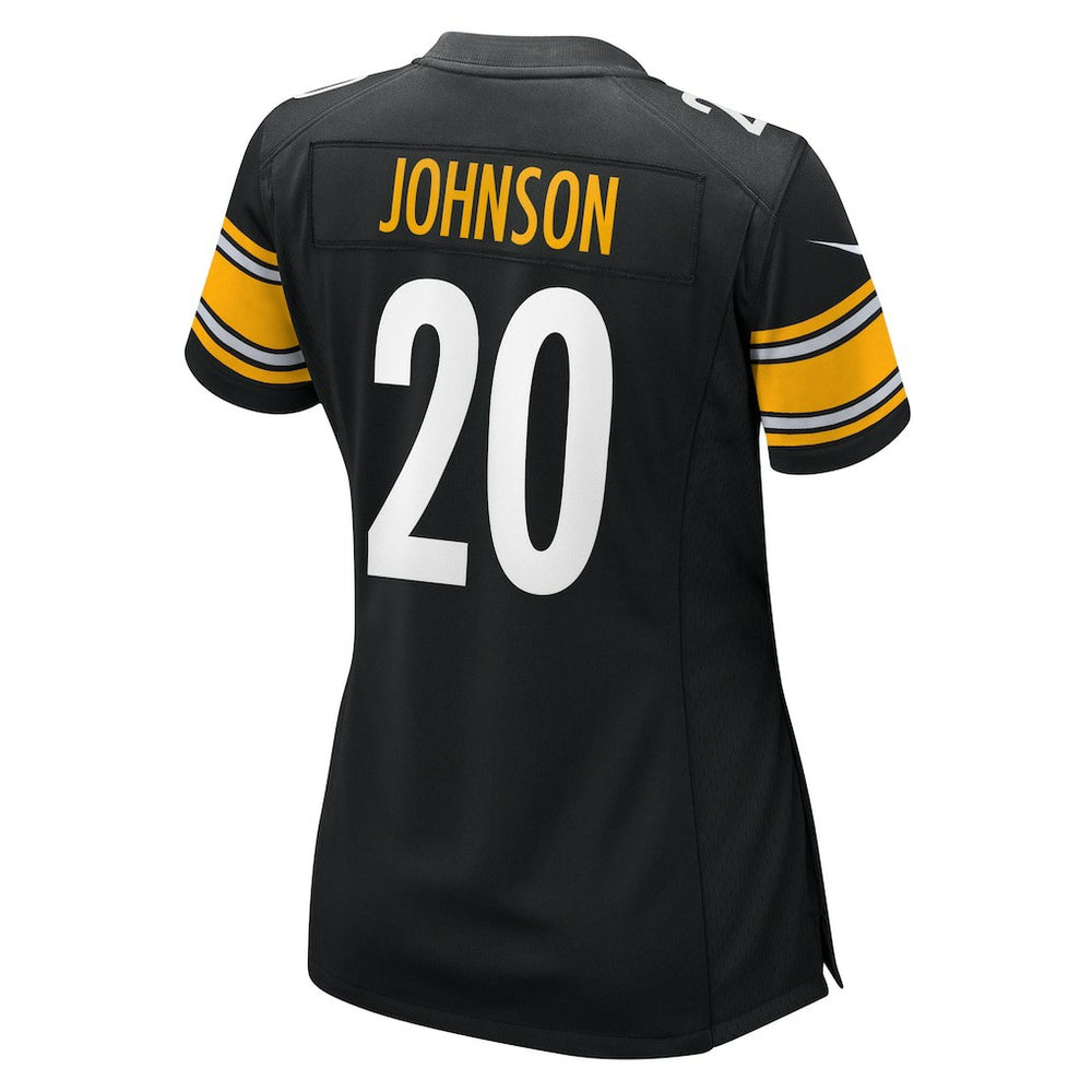 Kaleb Johnson Pittsburgh Steelers Women's Team Game Jersey Black
