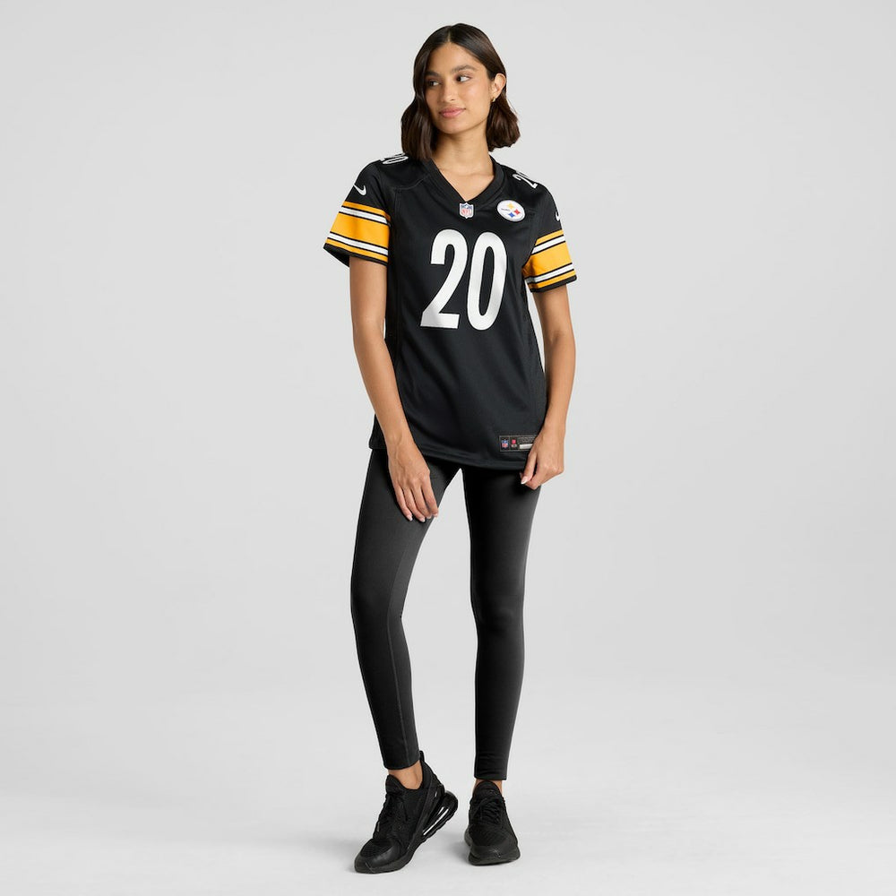 Kaleb Johnson Pittsburgh Steelers Women's Team Game Jersey Black