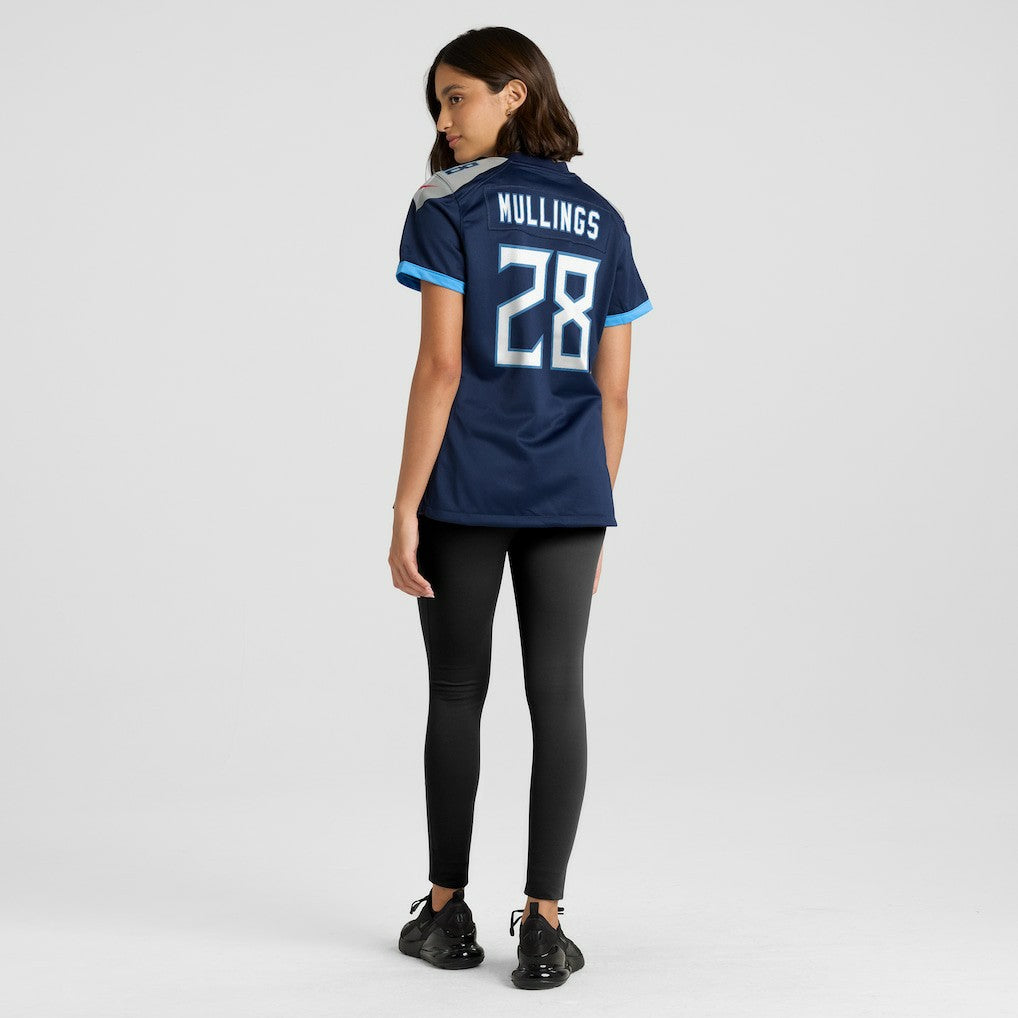Kalel Mullings Tennessee Titans Women's Team Game Jersey Navy