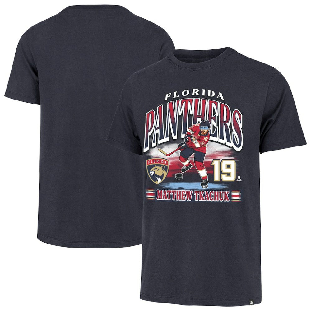 NHL Matthew Tkachuk Florida Panthers '47 Franklin Player Name & Number T-Shirt - Navy