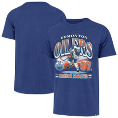 NHL Connor McDavid Edmonton Oilers '47 Franklin Player Name & Number T-Shirt - Royal