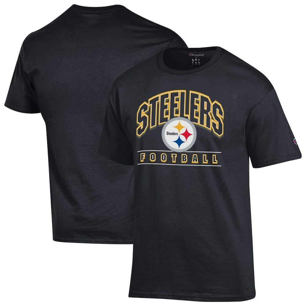 Pittsburgh Steelers Champion Football T-Shirt Black