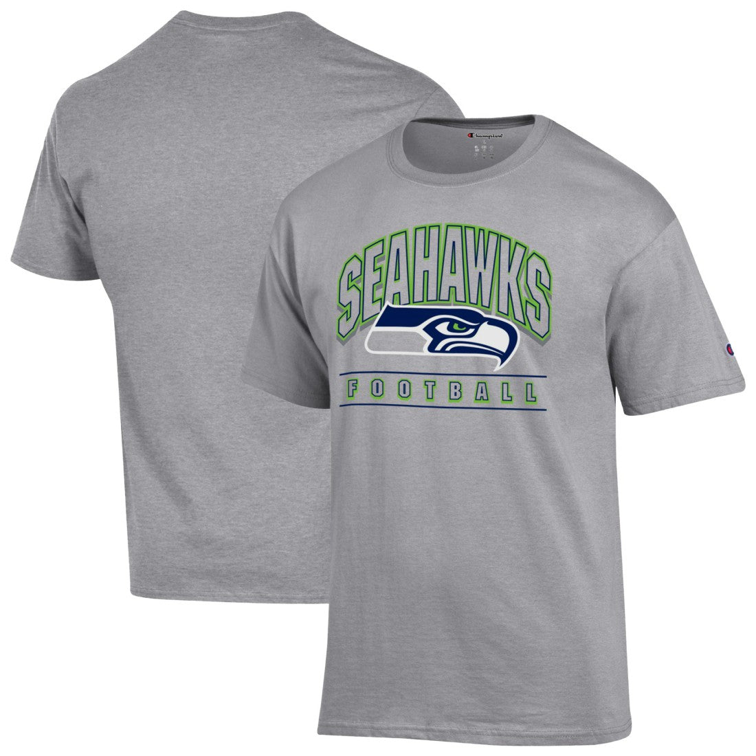 Seattle Seahawks Champion Football T-Shirt Heather Gray