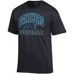 Carolina Panthers Champion Football T-Shirt Black