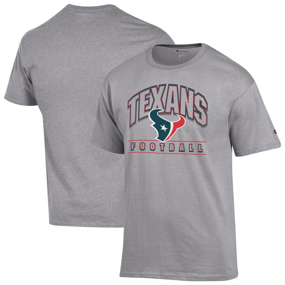 Houston Texans Champion Football T-Shirt Heather Gray