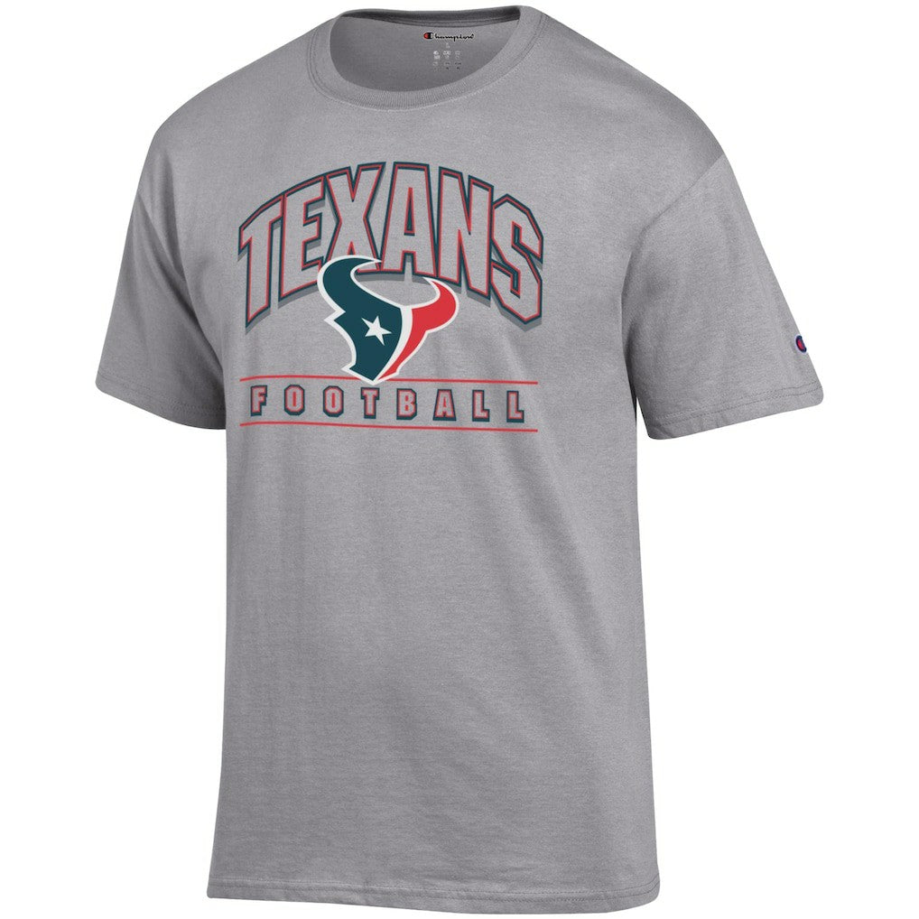 Houston Texans Champion Football T-Shirt Heather Gray