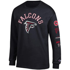 Atlanta Falcons Champion Seal Long Sleeve T-Shirt Black